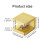 4pcs Gold Brass Sturdy No Drilling Heavy Duty Bracket Fixed Panel Glass Clamp 3