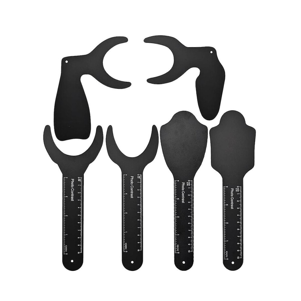 6 Pcs Dental Contraster Intraoral Photographic Dental Background Board Dental Photo Kit Black 9353840156217