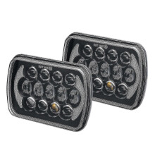 1 Pair Rectangular Led Headlight For Jeep Wrangler Yj Cherokee Xj