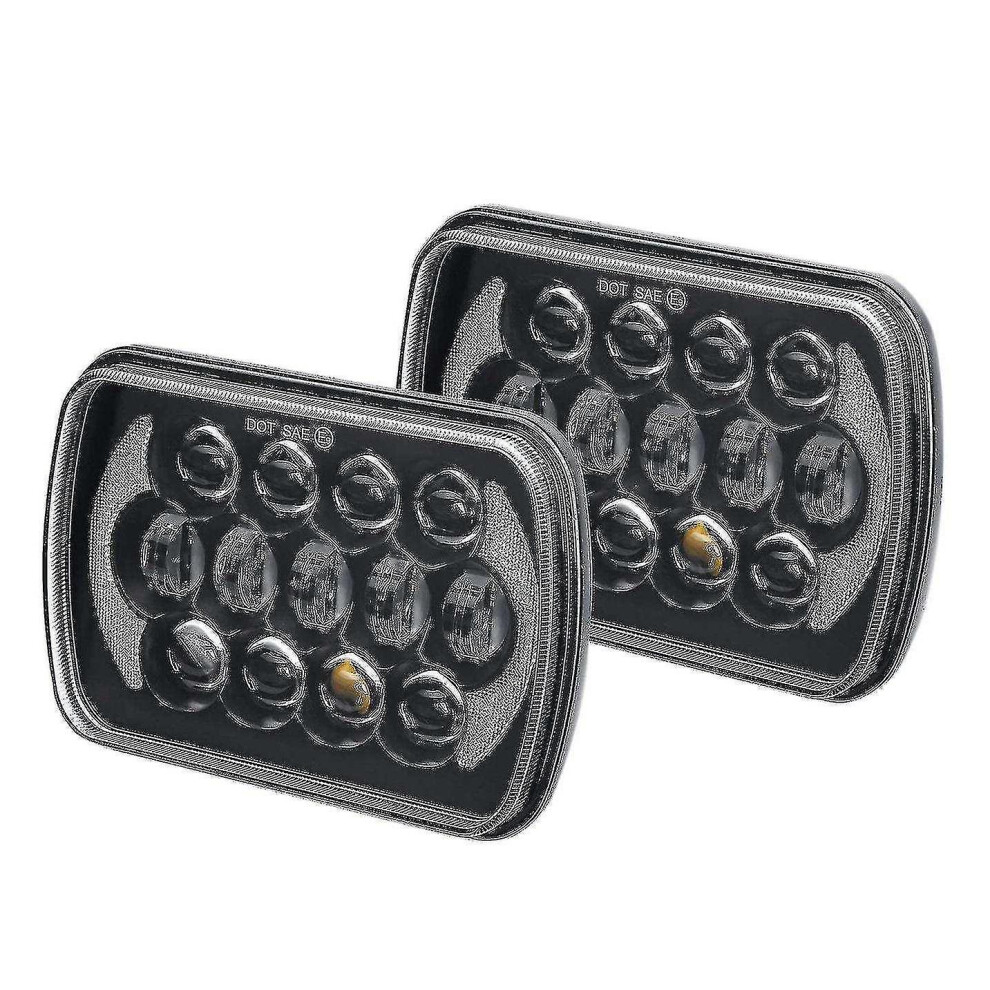 1 Pair Rectangular Led Headlight For Jeep Wrangler Yj Cherokee Xj 9360243124422
