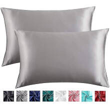 100% Mulberry Silk Pillowcase For Hair And Skin Health, 51*76cm(grey)