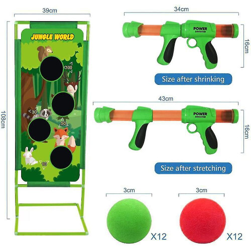 Foam Popper Guns For 2 Player,electric Shooting Target 2