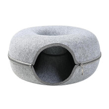 Removable Cat Nest,round Donut Felt Pet Nest,cat Tunnel Bed,semi-closed Washable Cat Tunnel Nest,detachable Beds