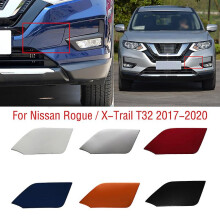 (white) For Nissan Rogue X-trail Xtrail T32 2017 2018 2019 2020 Car Front Bumper Tow Hook Cover Cap Trailer Hauling Eye Cover Lid