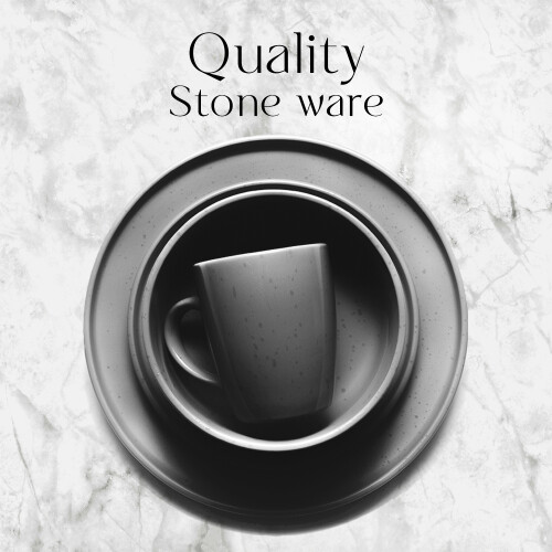 Royalford Royalford 16 Piece Stoneware Dinnerware Set - Kitchen Dinner Set 1