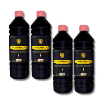 (4Pcs) Citronella Torch Lamp Oil Natural For Outdoor Oil Lanterns 1L