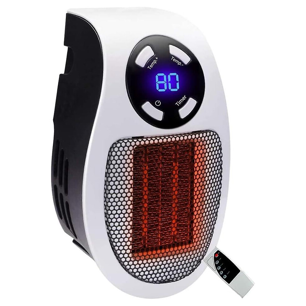 500 Watt Ceramic Fan Heater Mini Fan Heater Economical Portable Space Heater Plug-in Heater With The