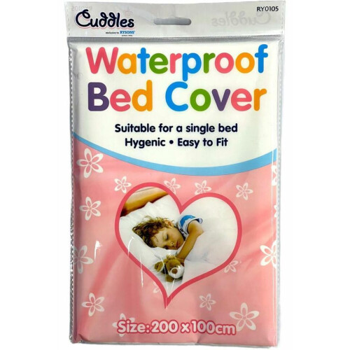 WATERPROOF BED COVER  Mattress Protector Fitted Sheet Single 1