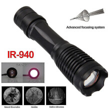 Infrared Flashlight 940nm - Zoomable Illuminator With Convex Lens For Night Vision Hunting