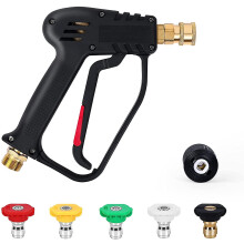 High Pressure Washer Gun, 4000 Psi 280bar, M22 (14mm) Interface Contains Karcher Quick Connector