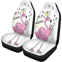 Set Of 2 Car Seat Covers Pink Flamingo Universal Auto Front Seats Protector Fits For Car,suv Sedan,truck D---71800