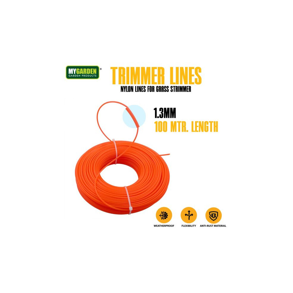 (1.3mm) My Garden Strimmer Line Cord Nylon Wire For Grass