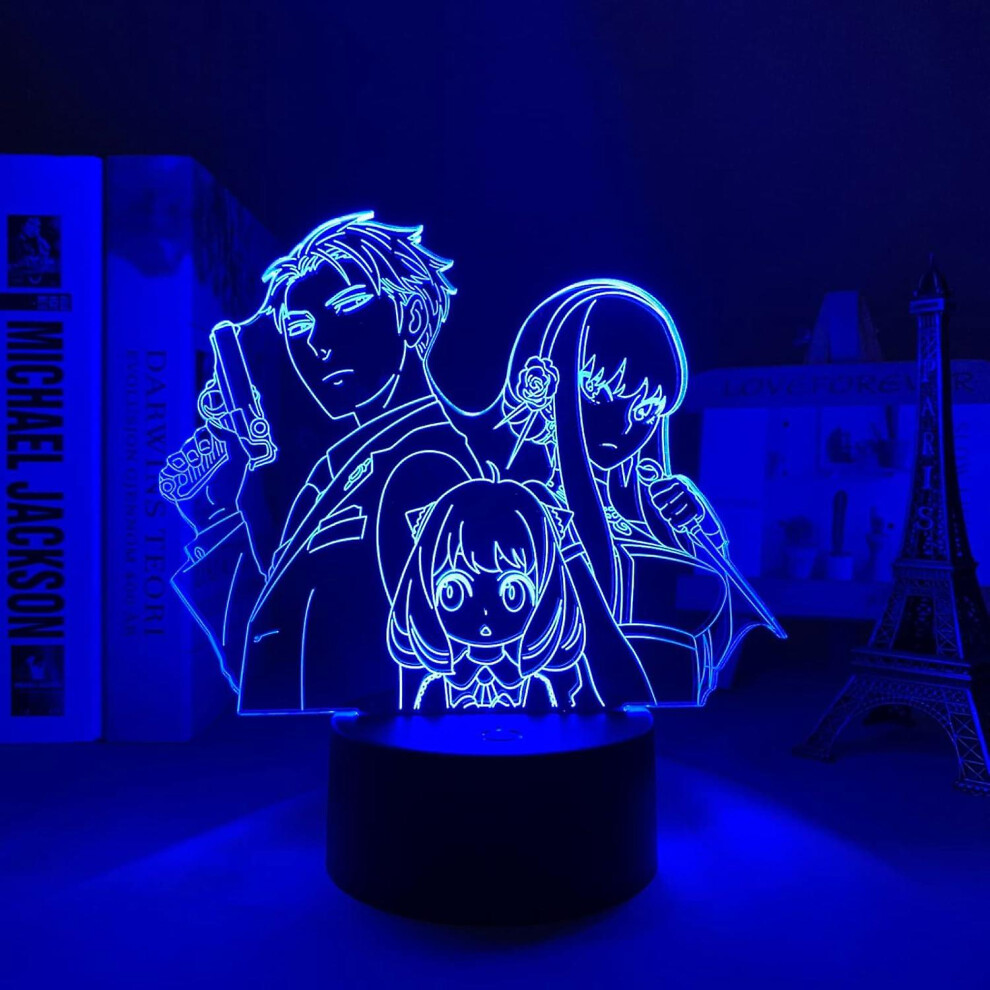 Anime Spy X Family Led Light For Kids Bedroom Decoration Birthday Room Decor Gift Desk 3d Lamp Manga Spy X Family