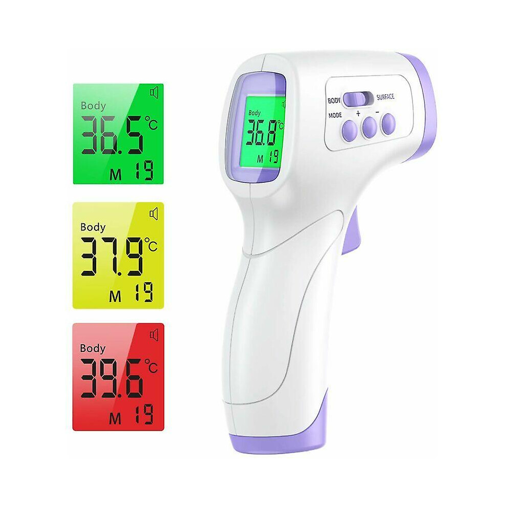Adult Forehead Thermometer, Infrared Forehead Thermometer, Contactless Adult Thermometer, Infrared Thermometer With Fever Alert, Lcd Display And Memor