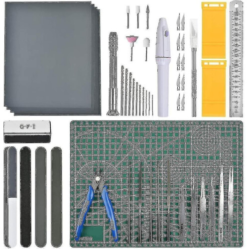 Professional 43 Pcs Gundam Model Tools Kit Hobby Building Tools Craft Set Gundam Modeler Basic Tools
