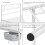 Yaheetech 3ft Single Bed Frames Metal Slatted Bed Platform with Curved Design Headboard and Footboard, Under-bed Storage 3