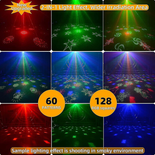 Party Lights , Disco Light With Remote Control Stage, Led Projector Strobe Lamp 2