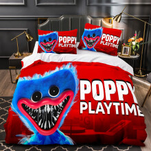 (Style 18, Double(200X200CM/3PCS)) Poppy Kids Bedding Single Double Duvet Cover UK