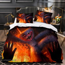 (Style 14, Double(200X200CM/3PCS)) Poppy Kids Bedding Single Double Duvet Cover UK