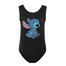 (Black, 13-14 Years) 9-14 Years Kids Girls Lilo And Stitch Swimwear Swimsuit One Piece Beach Swimming Surf Suit Gifts