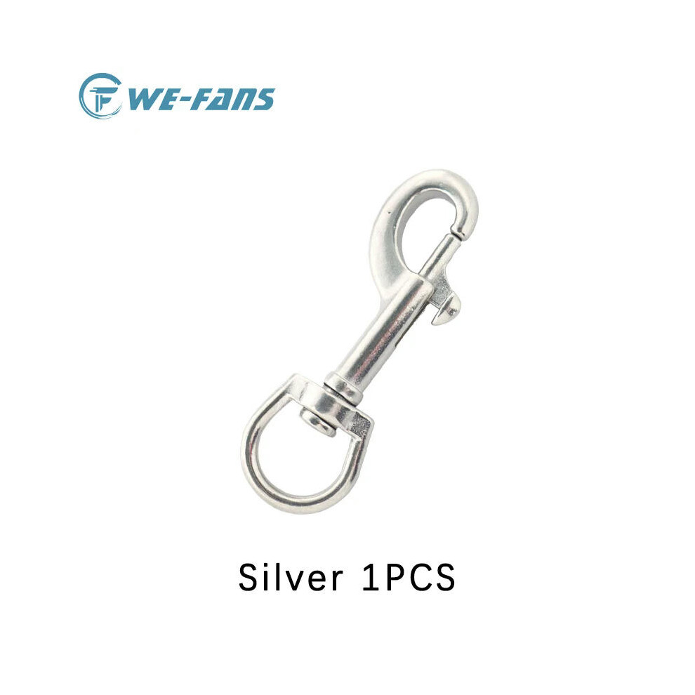 (100MM, Silver 1PCS) 316 Stainless Steel Bolt Snap Hook Clip Scuba Diving 90/100MM Double Ended Hook BCD Accessories Chioce Snap Bolt kit Quick Draw