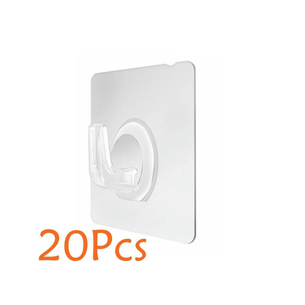 (20 Pcs) 5/10/20 Pcs Wall Storage Hook Punch-free Power Plug Socket Holder Kitchen Stealth Hook Wall Adhesive Hanger Bathroom