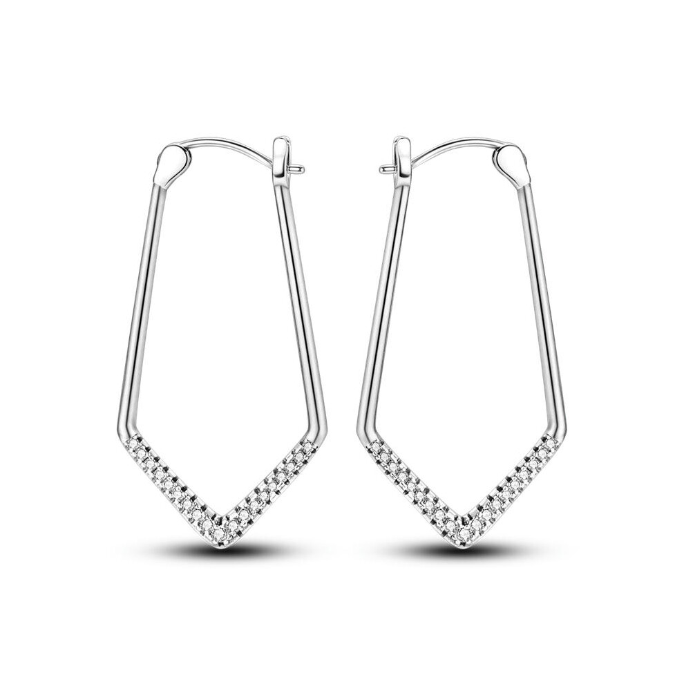 (KTE164) Earring 925 Sterling Silver Heart Hoop Earrings Stud Earrings Silver Women Star Butterfly Earrings for Women Jewelry