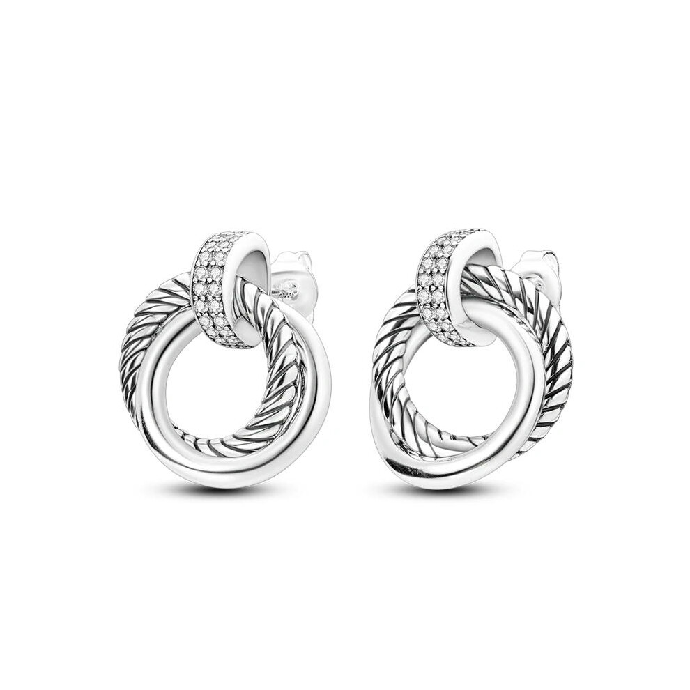 (KTE125) Earring 925 Sterling Silver Heart Hoop Earrings Stud Earrings Silver Women Star Butterfly Earrings for Women Jewelry