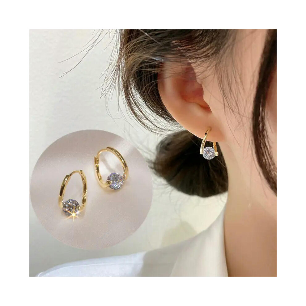 (C2742-1) Lymphvity MagneTherapy Germanium Earrings Lymphatic Drainage Earrings Magnetology Lymphactive Mag Studs Zircon Stud Earrings