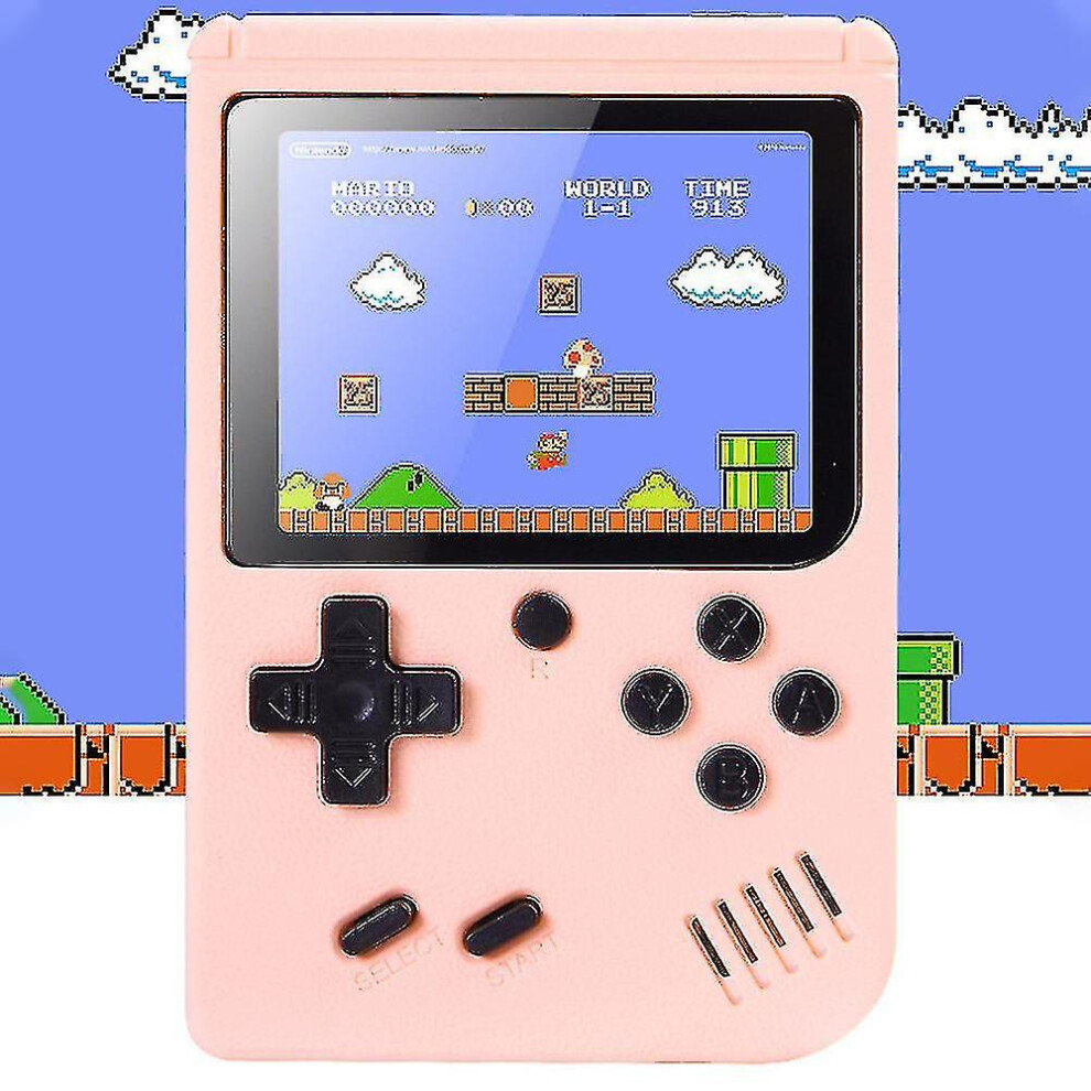 (Pink) Gameboy Built In 500 Classic Games Retro Video Game Console Kids Toys