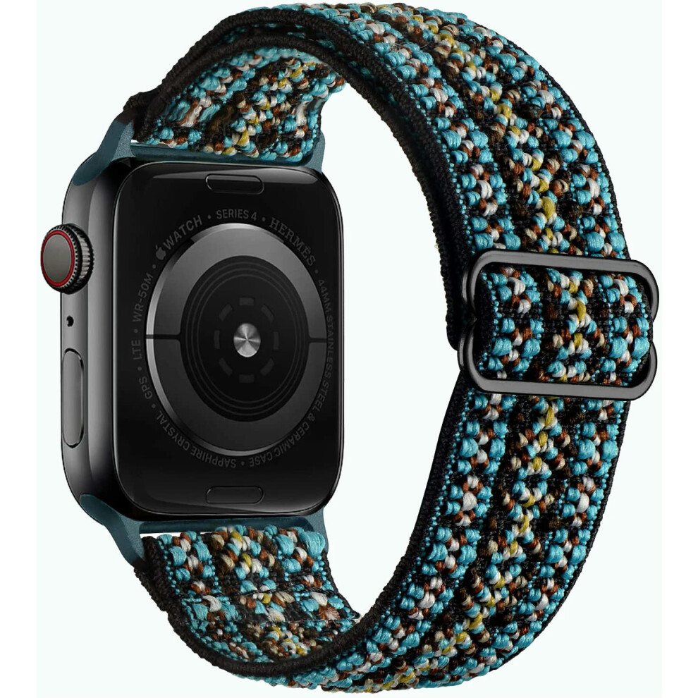 (Bohemia Tourquise, 38Mm 40Mm 41Mm) Solo Loop Strap For Apple Watch Band 44Mm 45Mm 41Mm 42Mm Ultra 49Mm 40Mm Accessories Correa Bracelet Iwatch Series Not,Specified 9332771170516