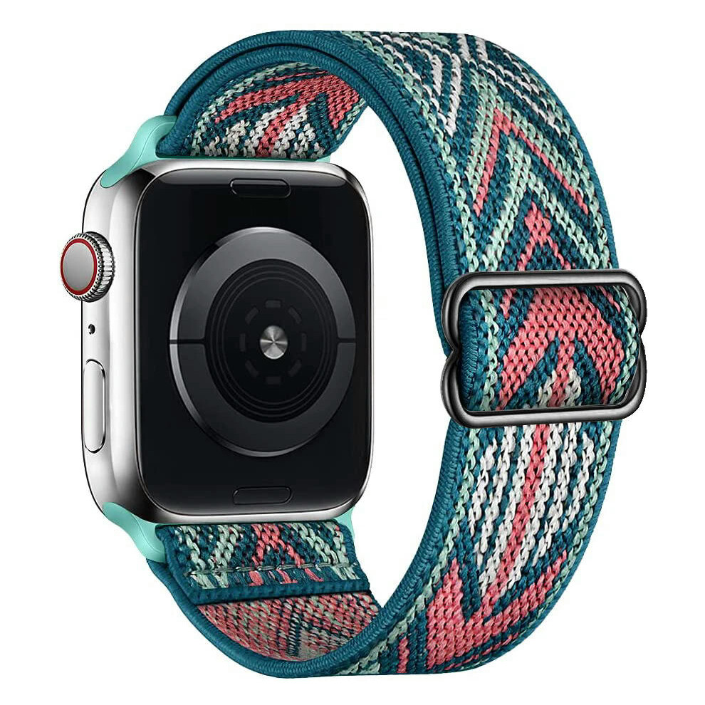 (Bohemia Pin 42 44 45Mm 49Mm) Solo Loop Strap For Apple Watch Band 44Mm 45Mm 41Mm 42Mm Ultra 49Mm 40Mm Accessories Correa Bracelet Iwatch Serie Green 9332771170509