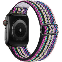 (Bohemia strip, 38mm 40mm 41mm) Solo loop strap for Apple watch band 44mm 45mm 41mm 42mm ultra 49mm 40mm accessories correa bracelet iwatch series 8 7 6 5 4 SE