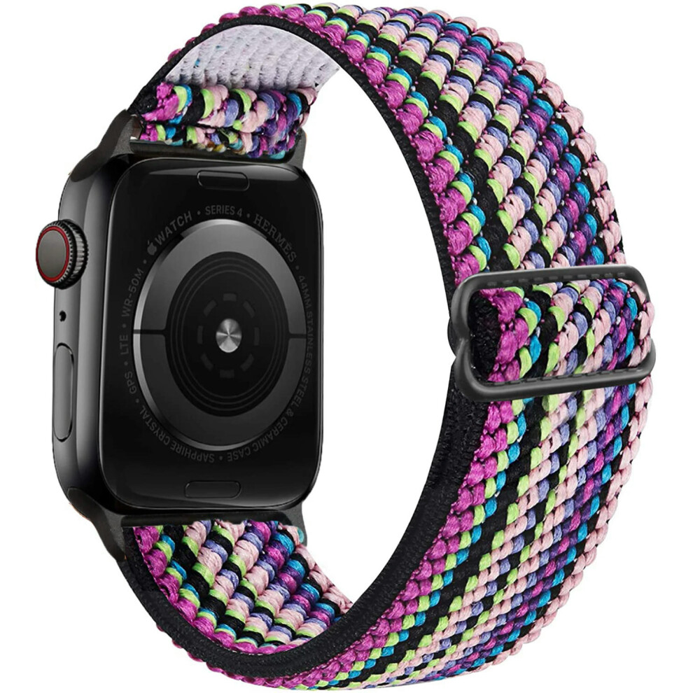 (Bohemia Strip, 38Mm 40Mm 41Mm) Solo Loop Strap For Apple Watch Band 44Mm 45Mm 41Mm 42Mm Ultra 49Mm 40Mm Accessories Correa Bracelet Iwatch Series 8 7 Not,Specified 9332771170837