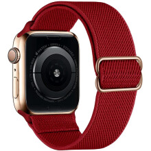(Red, 38mm 40mm 41mm) Solo loop strap for Apple watch band 44mm 45mm 41mm 42mm ultra 49mm 40mm accessories correa bracelet iwatch series 8 7 6 5 4 SE