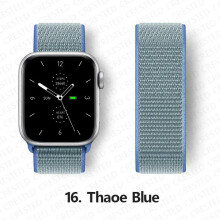 (16 thaoe blue, 38mm-40mm-41mm) Nylon Strap For Apple watch bands 44mm 40mm 49mm 41mm 45mm 42mm 38mm correa Bracelet iWatch Series 7 6 5 4 3 se 8 9 ultra 2 band