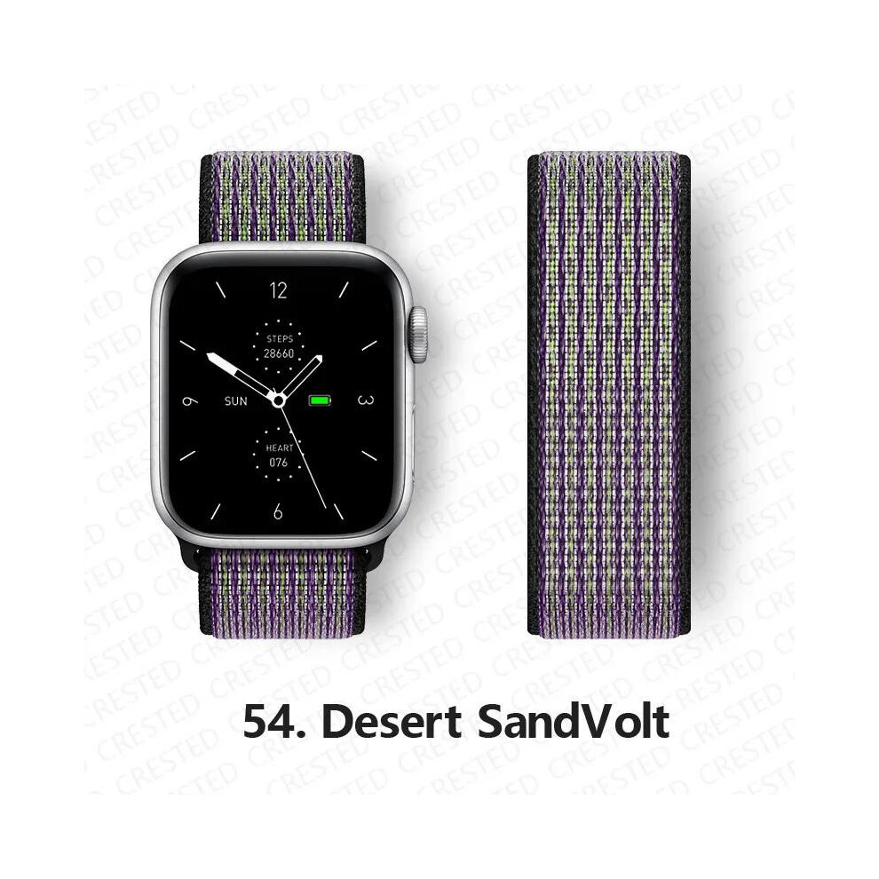 (54 Desert SandVolt, 42mm-44mm-45mm) Nylon Strap For Apple watch bands 44mm 40mm 49mm 41mm 45mm 42mm 38mm correa Bracelet iWatch Series 7 6 5 4 3 se 8-image-OPC-PDQPHBM-NEW