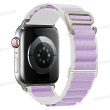 (Starlight purple, 42mm 44mm 45mm 49mm) Alpine Loop Band For Apple Watch Strap 49mm 45mm 41mm 44mm 40mm 42mm 38mm Metal G-Hook Nylon Bracelet iWatch Ultra 9 5 SE 6 7 8