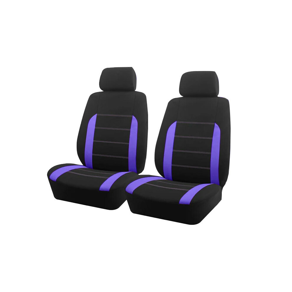 (Purple 2 seat) AUTO PLUS Universal Fabric Car Seat Covers Fit For Most Car Suv Truck Van Car Accessories Interior Seat Covers Car