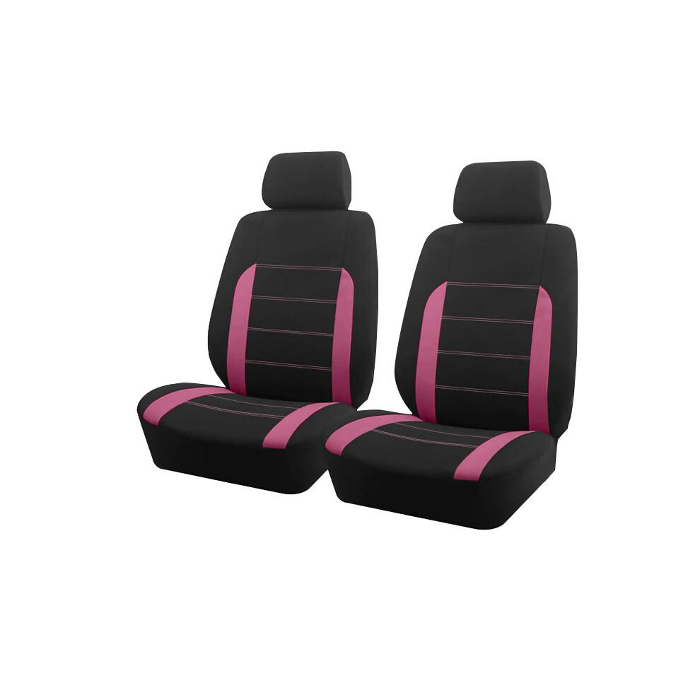 (Pink 2 seat) AUTO PLUS Universal Fabric Car Seat Covers Fit For Most Car Suv Truck Van Car Accessories Interior Seat Covers Car