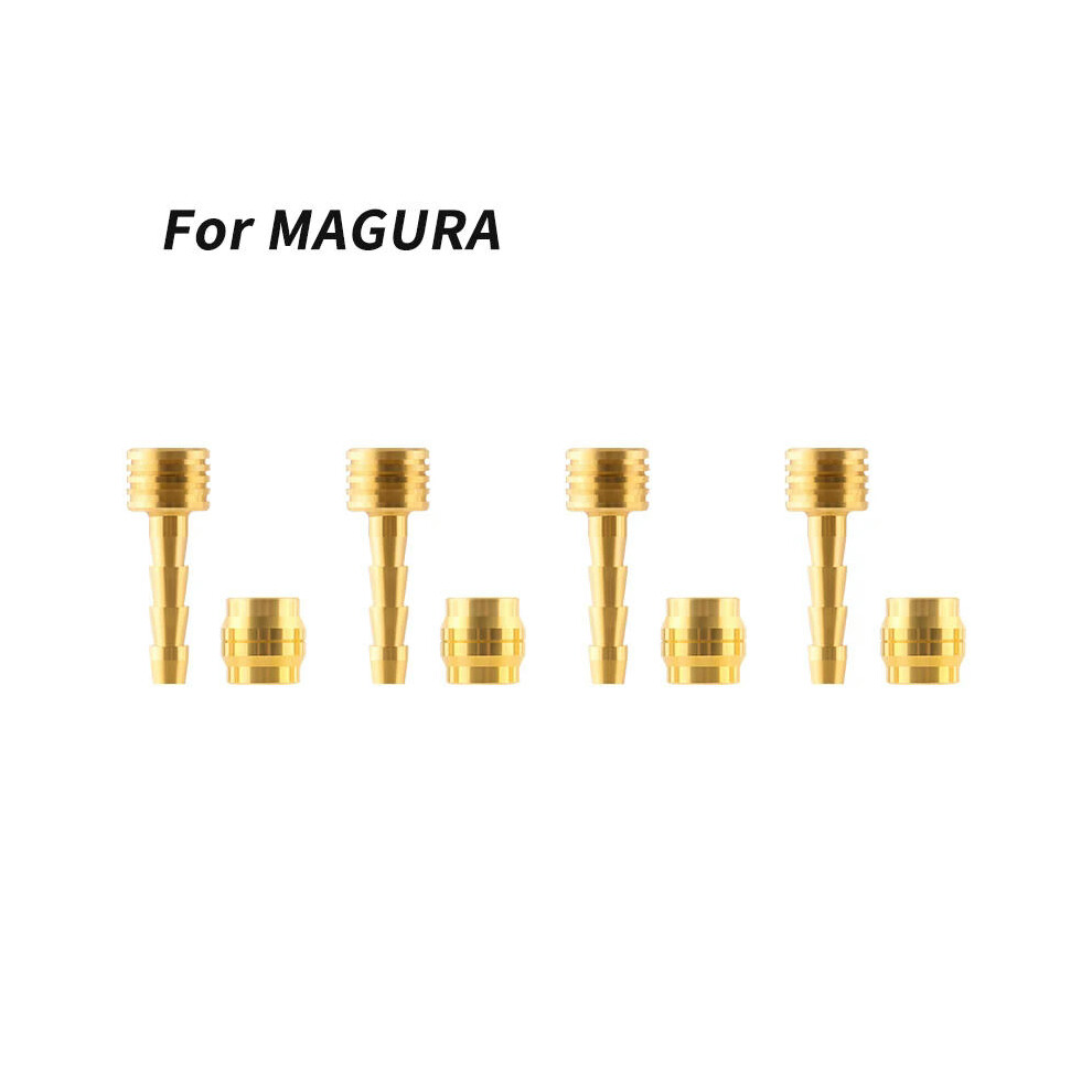 (For MAGURA 4Pair) MUQZI Bike Hydraulic Brake Hose Fitting Insert End Adapter BH90 BH59 Disc Brake Olive Needle