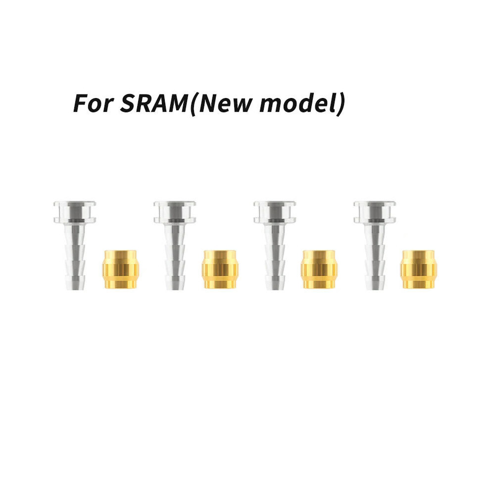 (For SRAM New 4Pair) MUQZI Bike Hydraulic Brake Hose Fitting Insert End Adapter BH90 BH59 Disc Brake Olive Needle