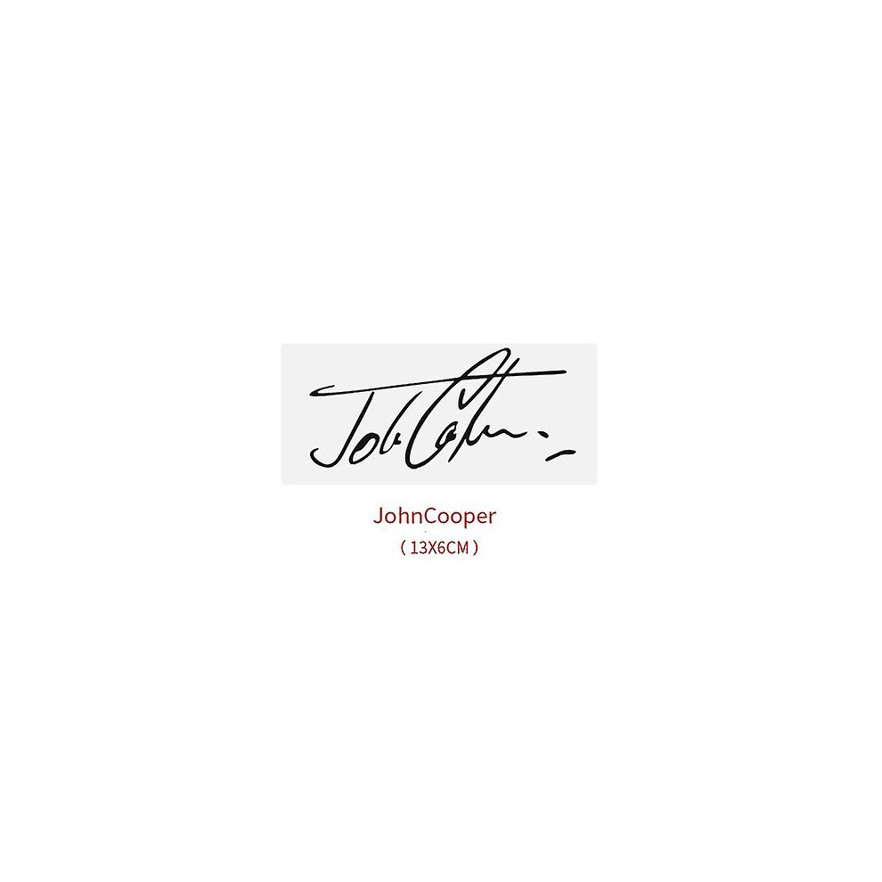 (Style A, ) Jcw John Cooper Works Sign Decal Sticker For Mini Cooper R55 R56 R60 R61 F54 F55 F56 F60 Countryman Decoration Red 9353840226071