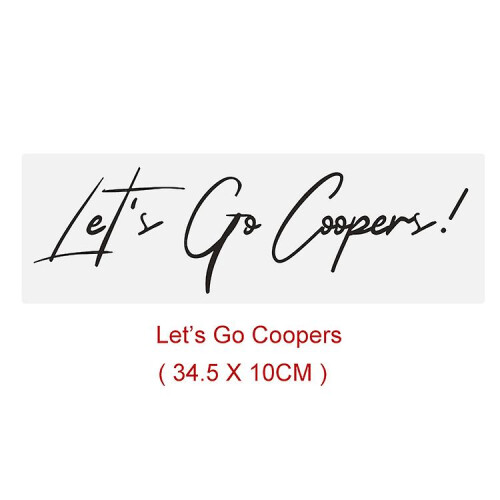 (Style D, White) Jcw John Cooper Works Sign Decal Sticker For Mini ...