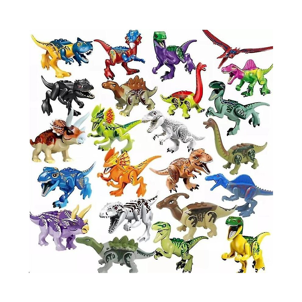 (Purple Spinosaurus) Jurassic Dinosaurs Building Blocks Indominus Rex Diy Tyrannosaurus Action Figure Models Children Toys Animals Kids Christmas Gift-image-OPC-PDQPPTF-NEW