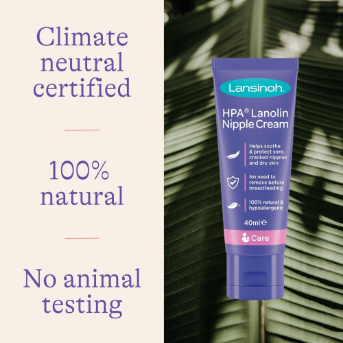 Lansinoh HPA Lanolin Nipple Cream sore cracked skin 100% natural single ingredient breastfeeding essential tasteless odourless moisturising 40ml 2
