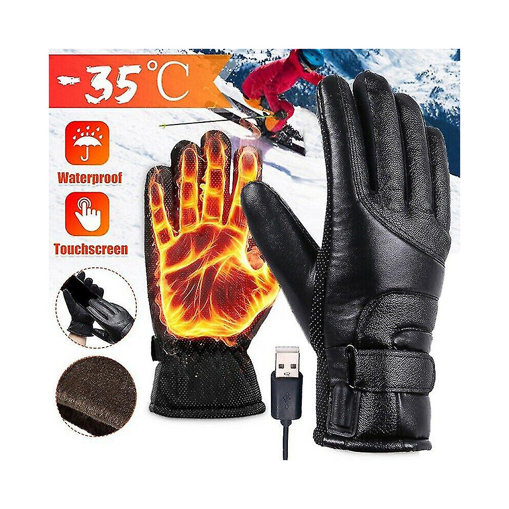 Electric Heated Gloves Rechargeable Usb Hand Warmer Heating Gloves Winter