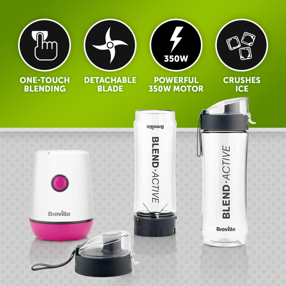 breville-blend-active-personal-blender---smoothie-maker---350w---2-portable-blend-active-bottles--600ml----leak-proof-lids---white---pink--vbl248