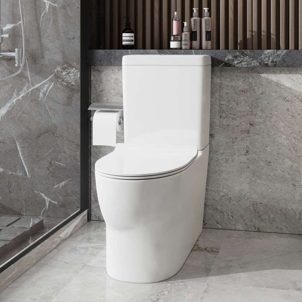 Close Coupled Toilet Btw Comfort Wc Soft Close Toilet Seat & Cistern 9313399057601