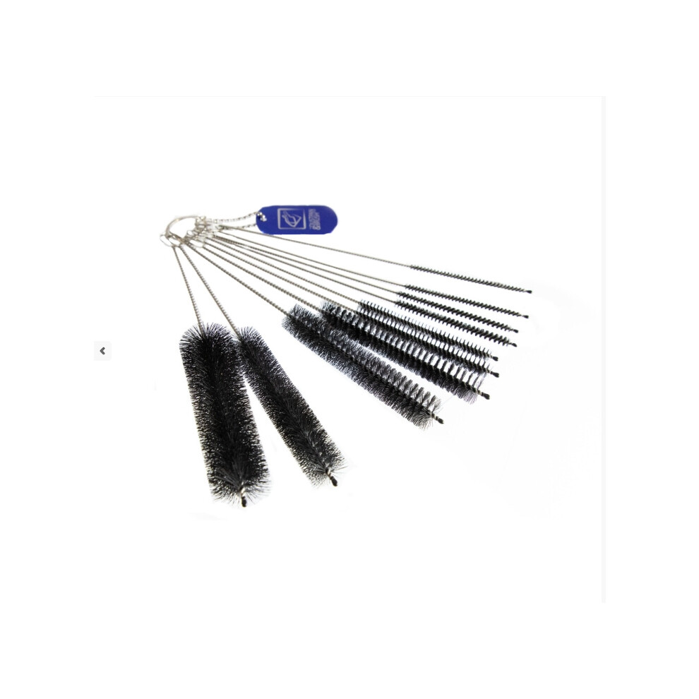 Black Bottle Cleaning Brushes Tube Brush Bottle Pipe Cleaner Set 10Pcs